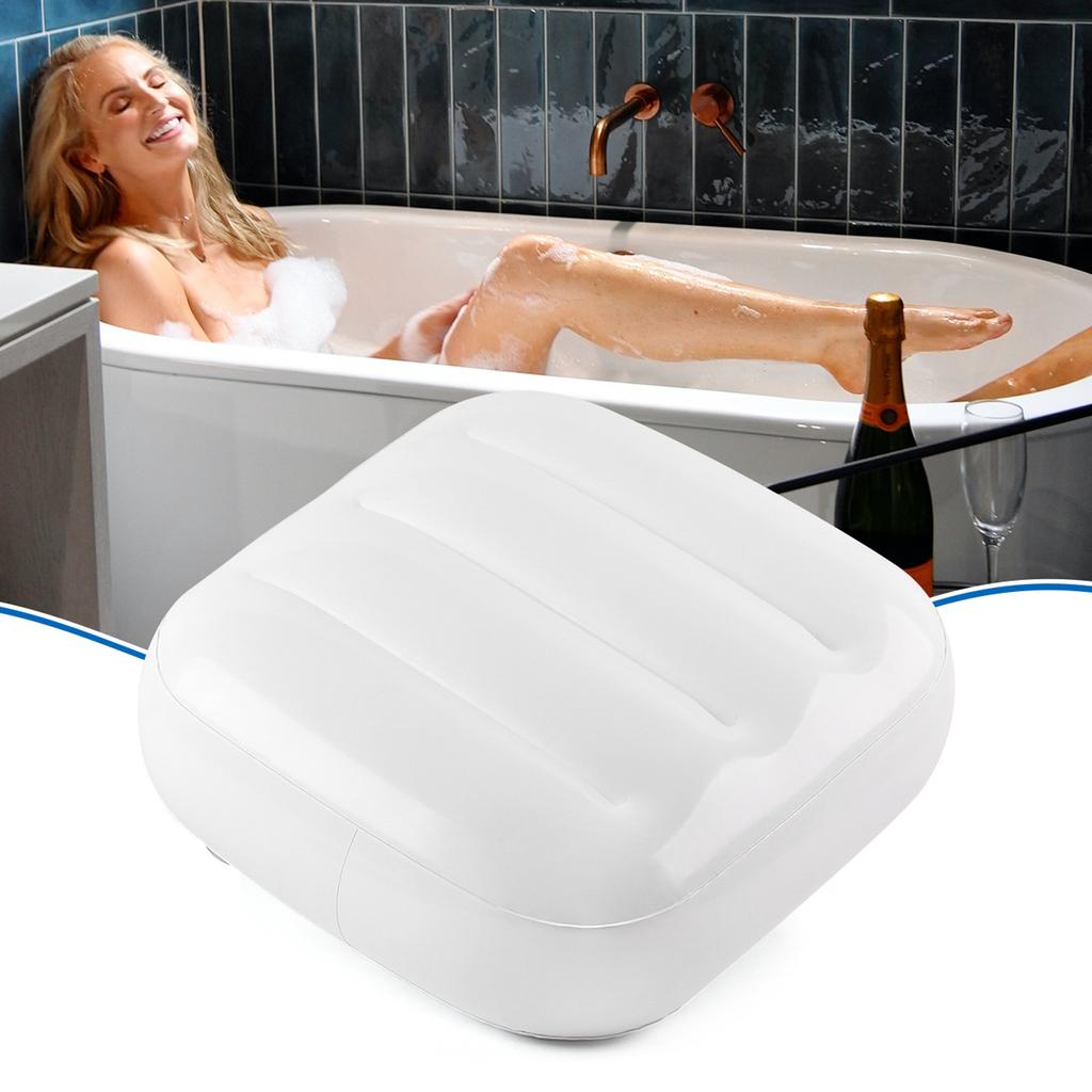 Ergonomic Inflatable Bathtub Seat Cushion With Nonslip Design Water Fillable Mat For Spa Pool And Home Bath Relaxation