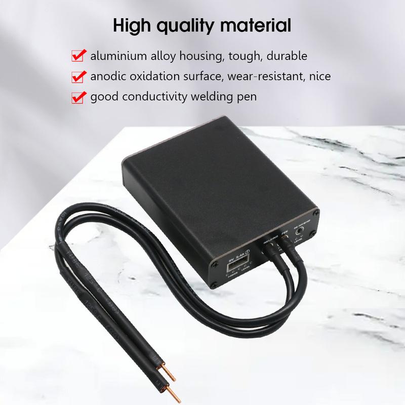 DIY Mini Spot Welder 5 Gears Adjustable Portable Handheld Spot Welding Machine for 18650 Battery Charge with Spot Welding Pen