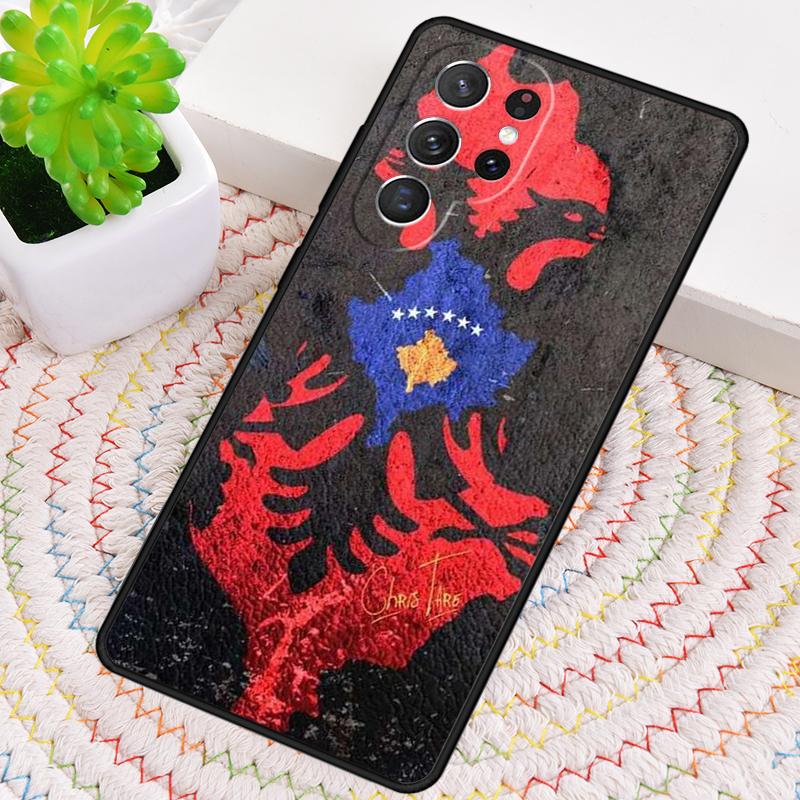 Albanian Flag Eagle Phone Case for Samsung Galaxy Note 10 Pro S26 Ultra S23 S24 FE S25 S21 S22 PLUS Shockproof Cove