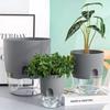 Plastic Lazy Hydroponic Flower Pot Self Watering Hydroponics Plants Pot Double Layer Cotton Rope Watering Succulent Planters