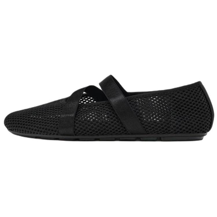 Zara Retro Comfortable Stretch Mesh Casual Shoes Women Shoes Black 5215510800