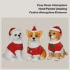 Christmas Dog Resin Decoration Cute CorgiBeagle Labrador Dog Wearing Christmas Hat And Christmas Sweater Christmas Ornament