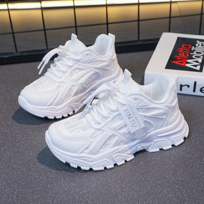 Scarpe Leggere da Ragazza Stile Dad Primavera e Autunno Nuova Moda Suola Morbida Scarpe Bianche Scarpe Sportive Casual da Ragazzo Estate