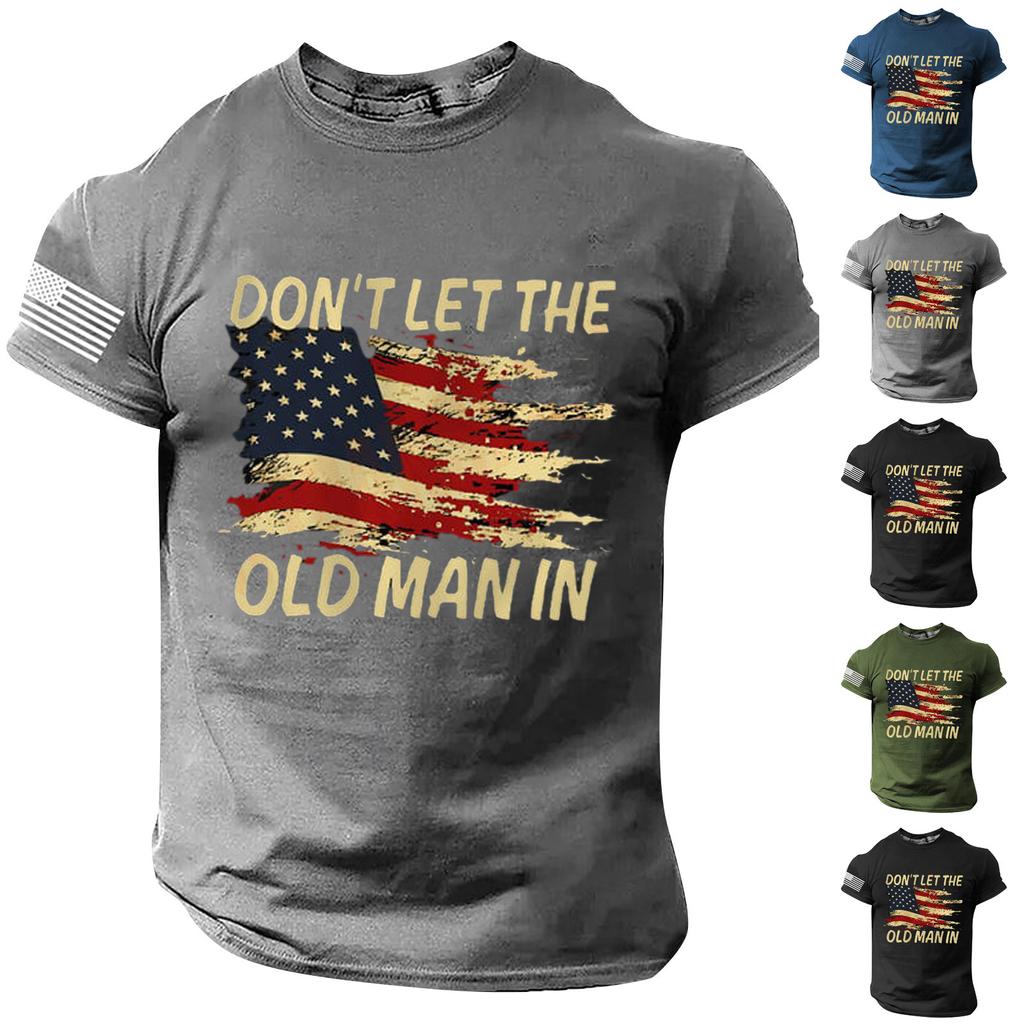 Vintage Summer Men's T-Shirt Streetwear 3 Buttons Open Fly Loose Clothing Print Short Sleeve T-Shirt