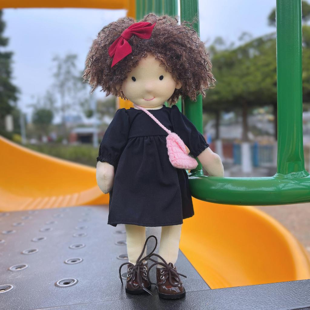 BlissfulPixie Waldorf Doll Handmade Doll - Ignacy 12" Soft Girl Cute Stuffed Animals Best Dolls for Kids