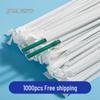 ZISIZ 1000-Piece Individually Wrapped Foldable Plastic Straws