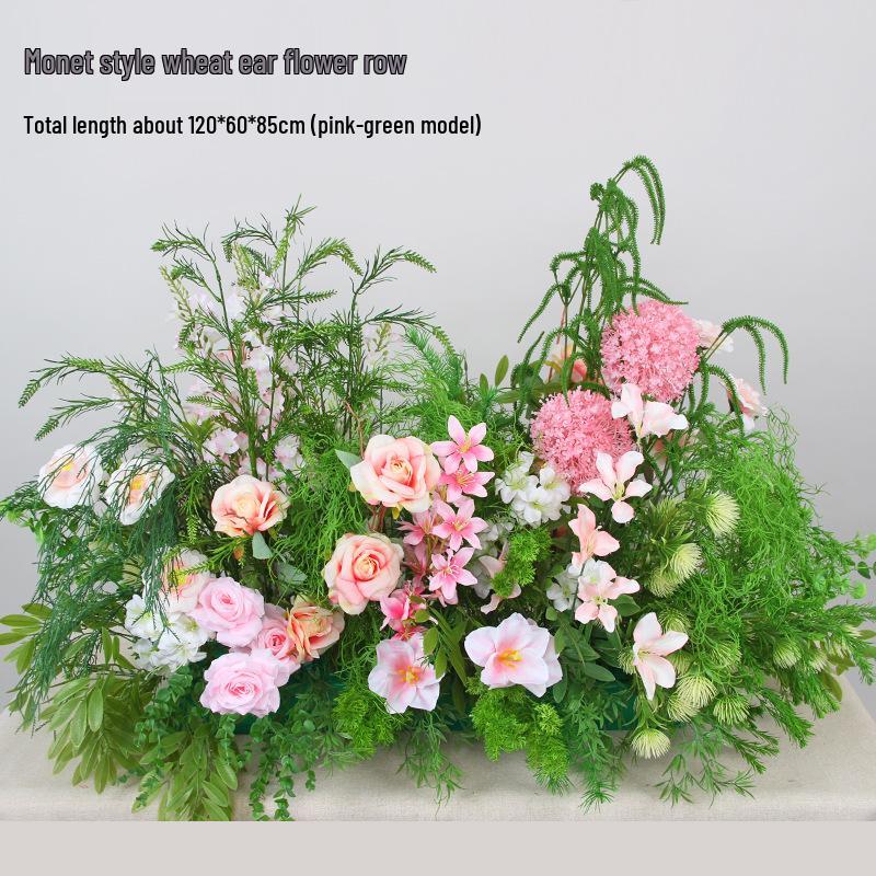 Mori Style Artificial Wedding Floral Aisle Decoration