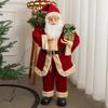 Christmas Santa Figurine Standing Santa Claus Figure with Gifts Bag And Present Box Christmas Decoration for Holiday Party Home Decor