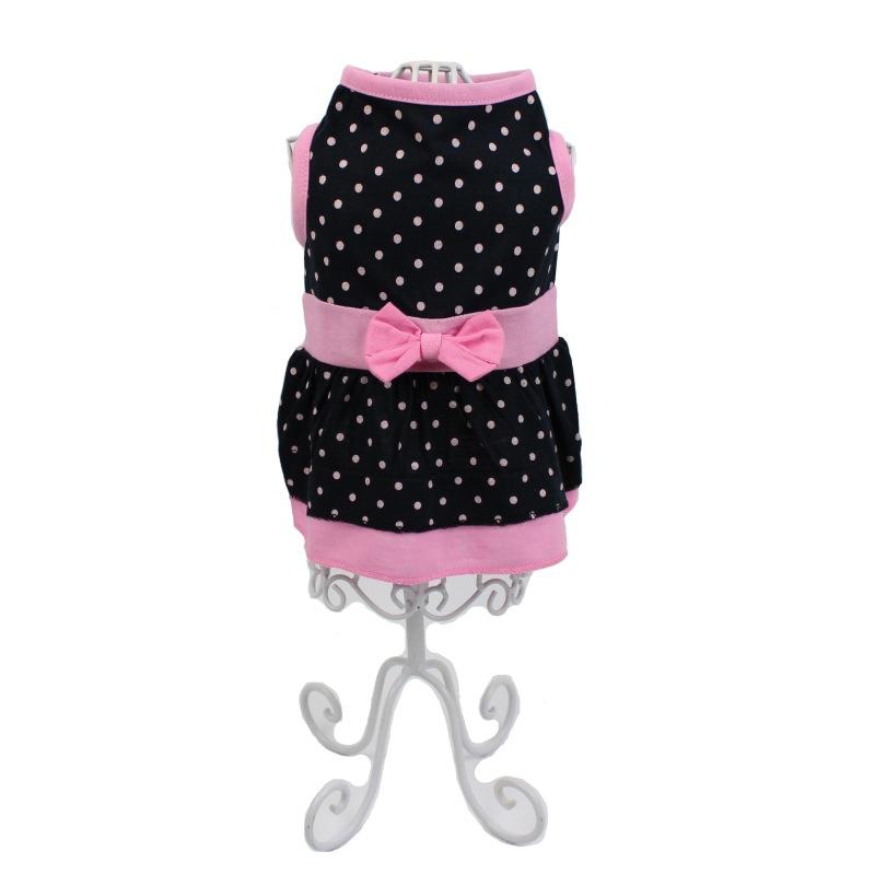 Buy Dog Dress Knit Puppy Skirt Pet Clothes Breathable Print Small Dog