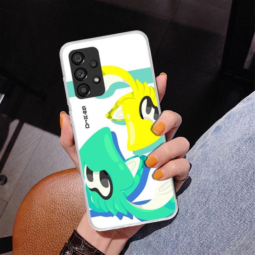 Game S-Splatoons Phone Case For Samsung Galaxy A52 A32 A22 A12 A51 A31 A50S A30S A20S A10S Note 20 Ultra 10 Plus S10 A72 A71 Gal
