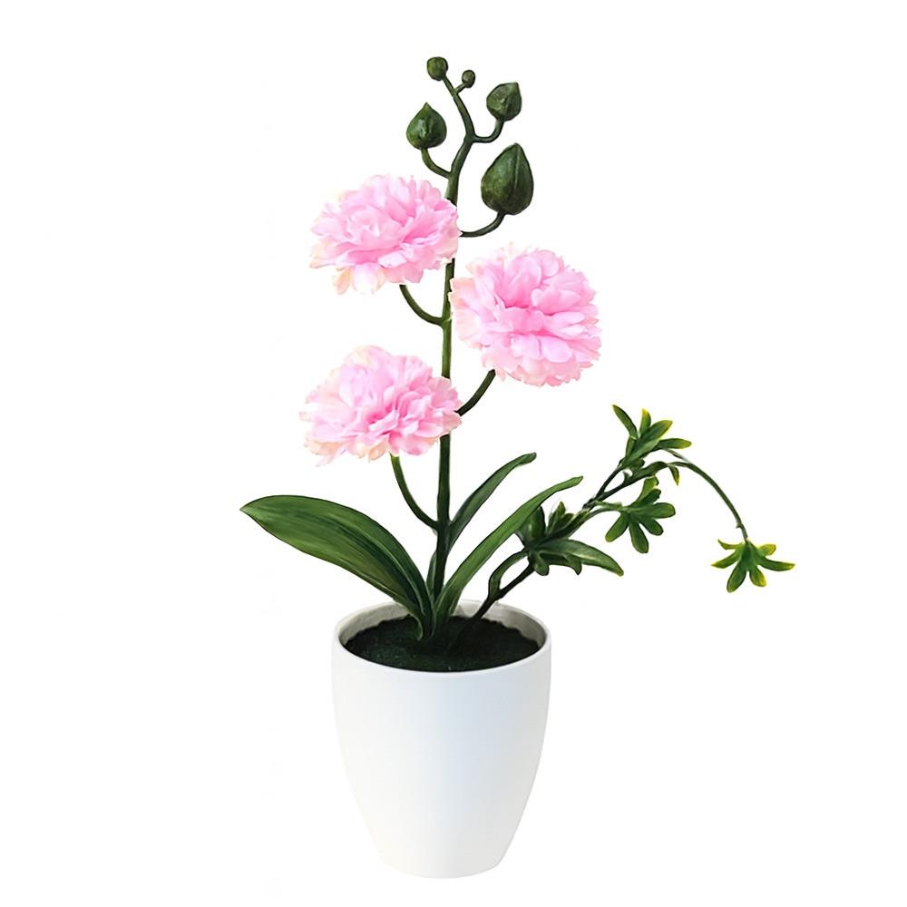 Small Ball Chrysanthemum Artificial Flower Bonsai Multicolor Photo Props Faux Chrysanthemum Flowerpotted Plastic