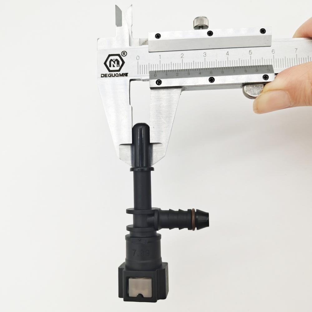 Fuel Line Connector Pipe Connectors 7.89 ID6 Lengthened FConnector Auto Gasoline Fuel Filter Plastic Fittings