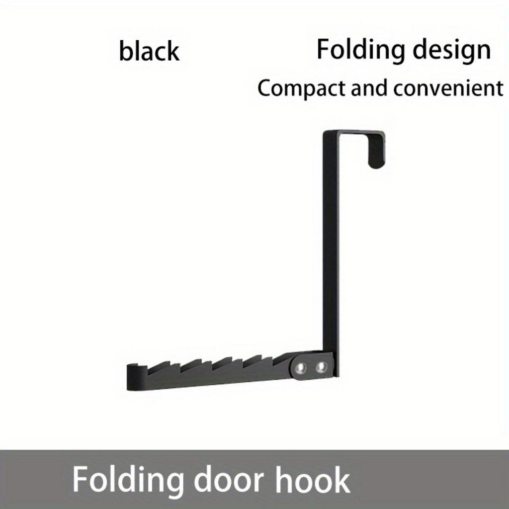 Door Hook, Foldable Hook, Convenient for Storage and Organization, Bedroom, Bathroom Door Hook, Ironwork, Sturdy and Firm