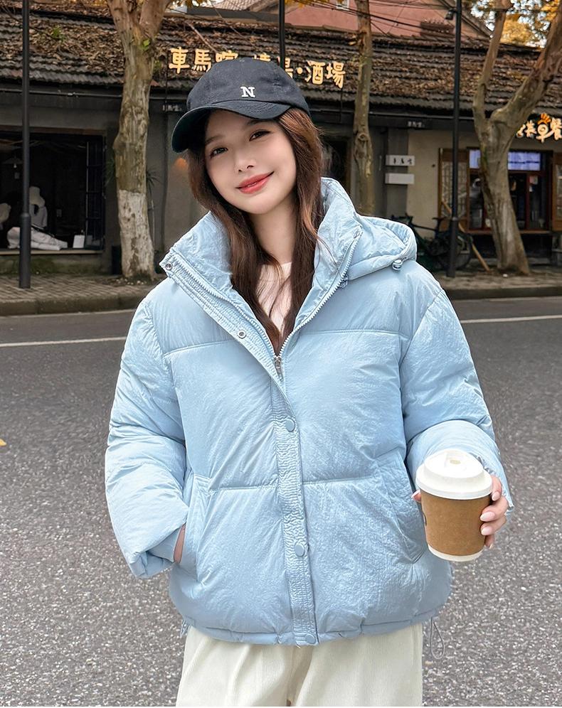 Women’s Short Windproof Thicken Warm Winter Jacket With Detachable Hood 5 Colors