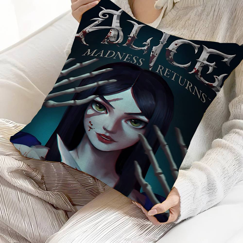 A-Alice M-Madness R-Returns Cushion Cover Inches Farmhouse Decor Home Throw Pillow Covers For Couch Decorations
