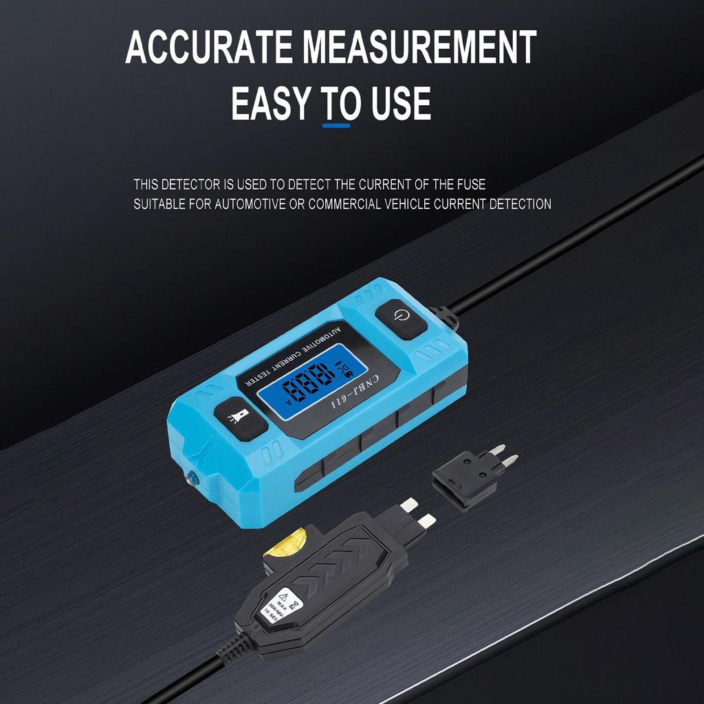 Professional 20A/48V Circuit Probe Tester High-Precision with LCD Screen & Front Light for Auto Shop Garage Diagnostics