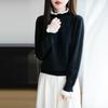 Women Sweater 100% Wool MODERN NEW SAGA Turtleneck Knit Pullover Thick Winter Jumpers Female Knit Tops