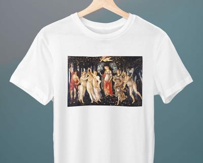 Primavera Sandro Botticelli Painting Unisex T-Shirt Art T-Shirt Fine Art Gift for Her Gift for Him Art Lover Gift