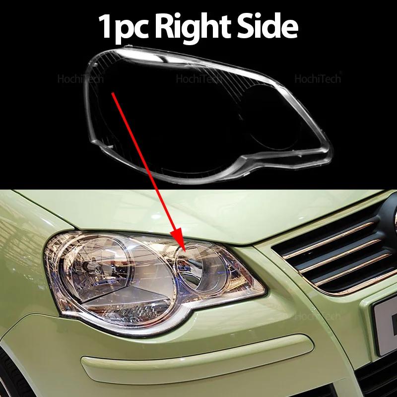 

For Volkswagen VW Polo MK4 facelift 2006-2010 Car Headlight Cover Lampshade Waterproof Bright Shell Cover Lamp Clear Lens Cover