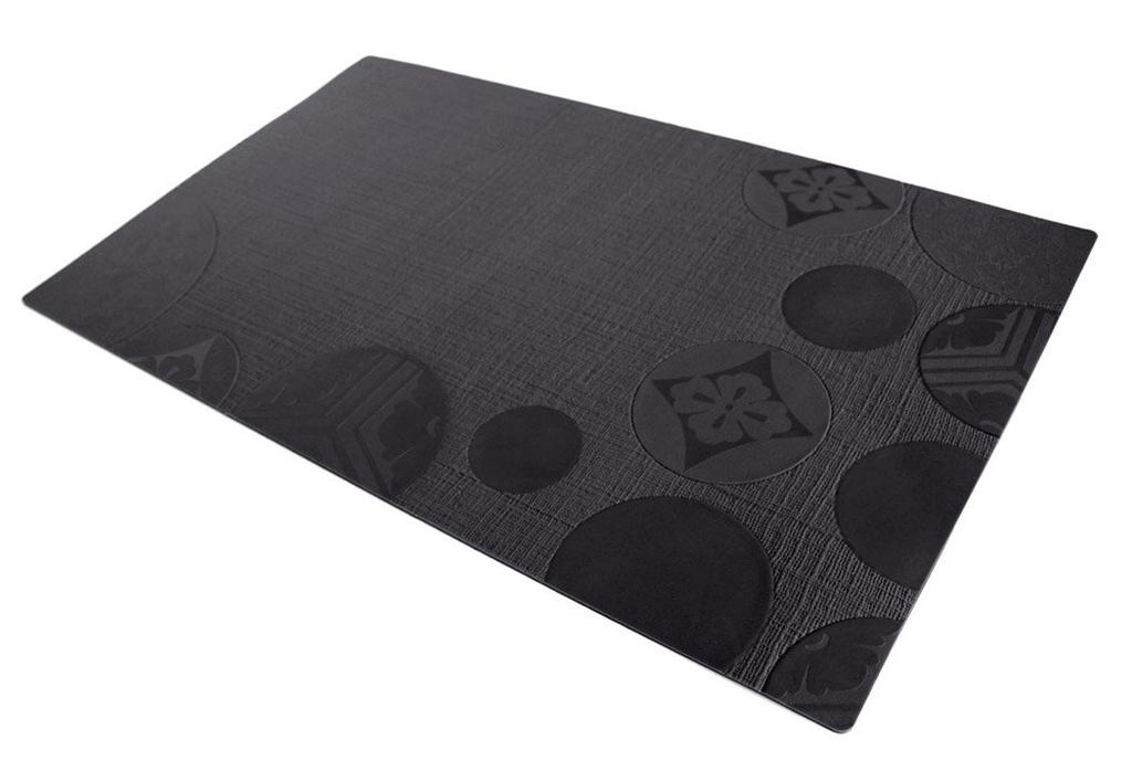 Yawata Kasei sceltevie TAKUZEN Placemat (Hanamon) Black