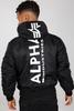 Winter Jacket Alpha Industries MA-1 ZH Back Print (128113) Black/white