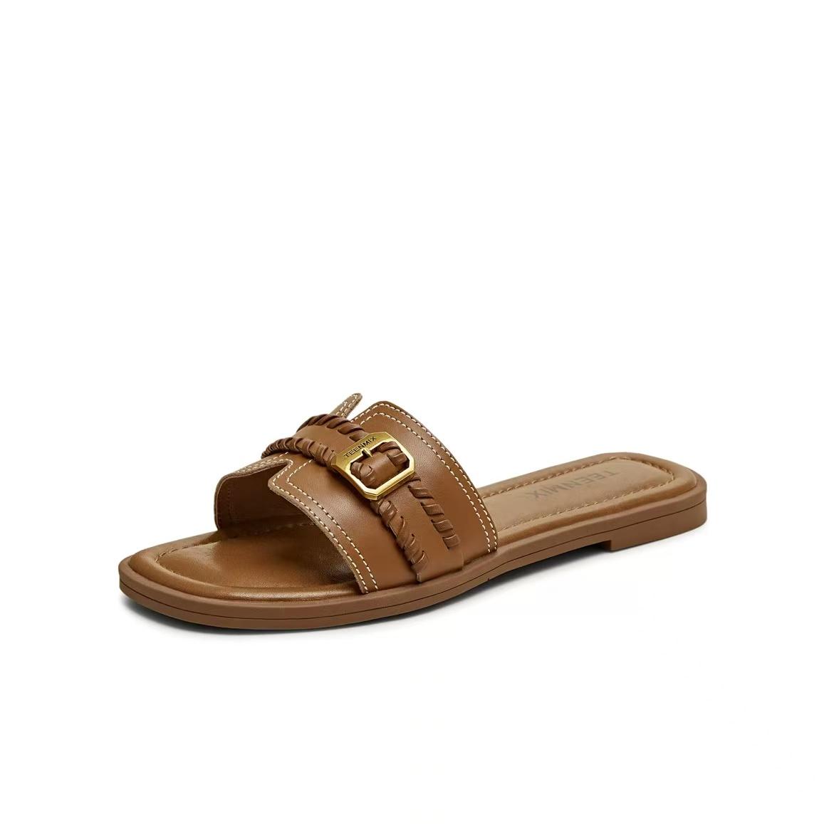 

Women 2025 New Luxury Brand Flat Shoes Women Hollow Ballet Flats Comfort Soft Soled Dance Shoe Summer Casual Sandals Flat Shoes 43