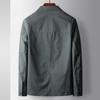 Spring and Autumn Men's Casual Lapel Tooling Top Light Luxury Business Short Jacket