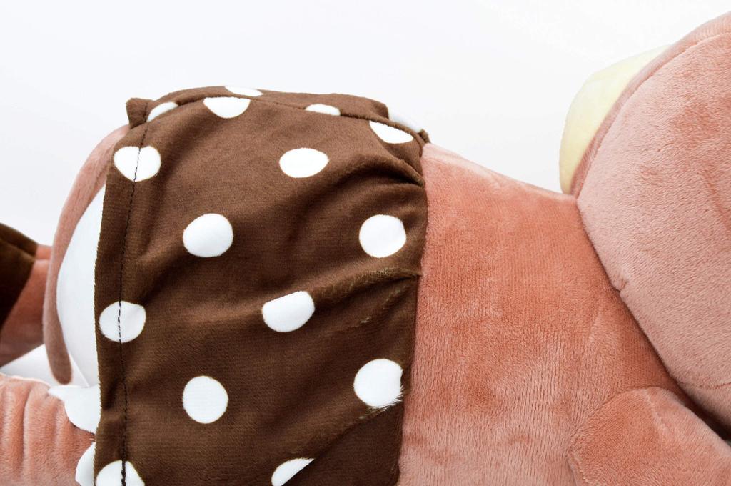 MORIPiLO Morishita Body Pillow for Children and Adults Minnie Mouse Classic Brown 45cm Fluffy Material Stuffed Cushion Character Goods Disney 4620360