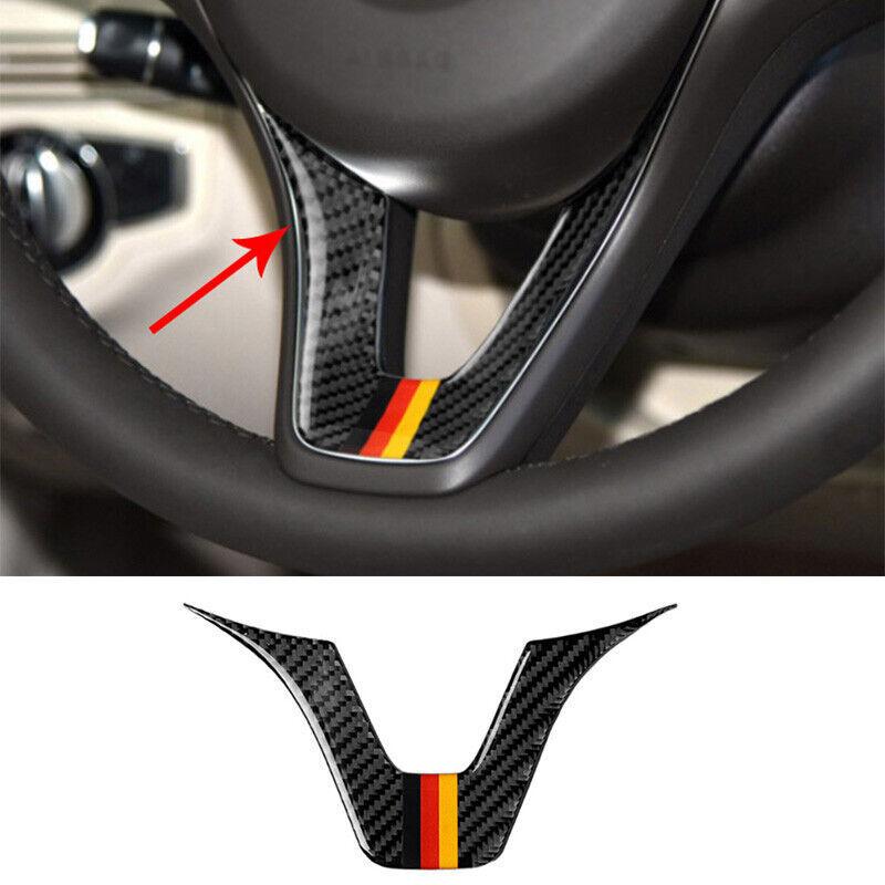 Fit For Mercedes-Benz GLC Carbon Fiber Steering Wheel Panel Cover Trim 2016-