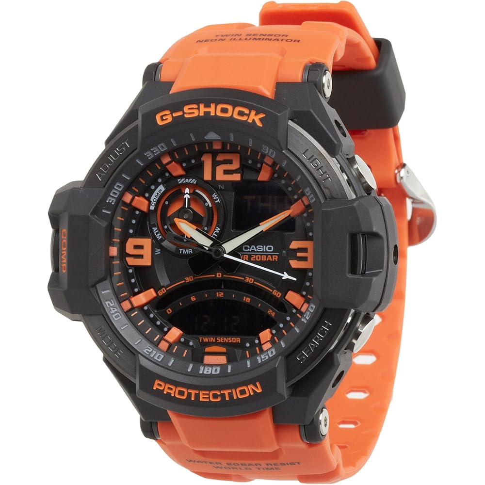 

Casio G-Shock Sky Cockpit GA-1000-4A Analog-Digital Watch Red Water Resistant Shockproof