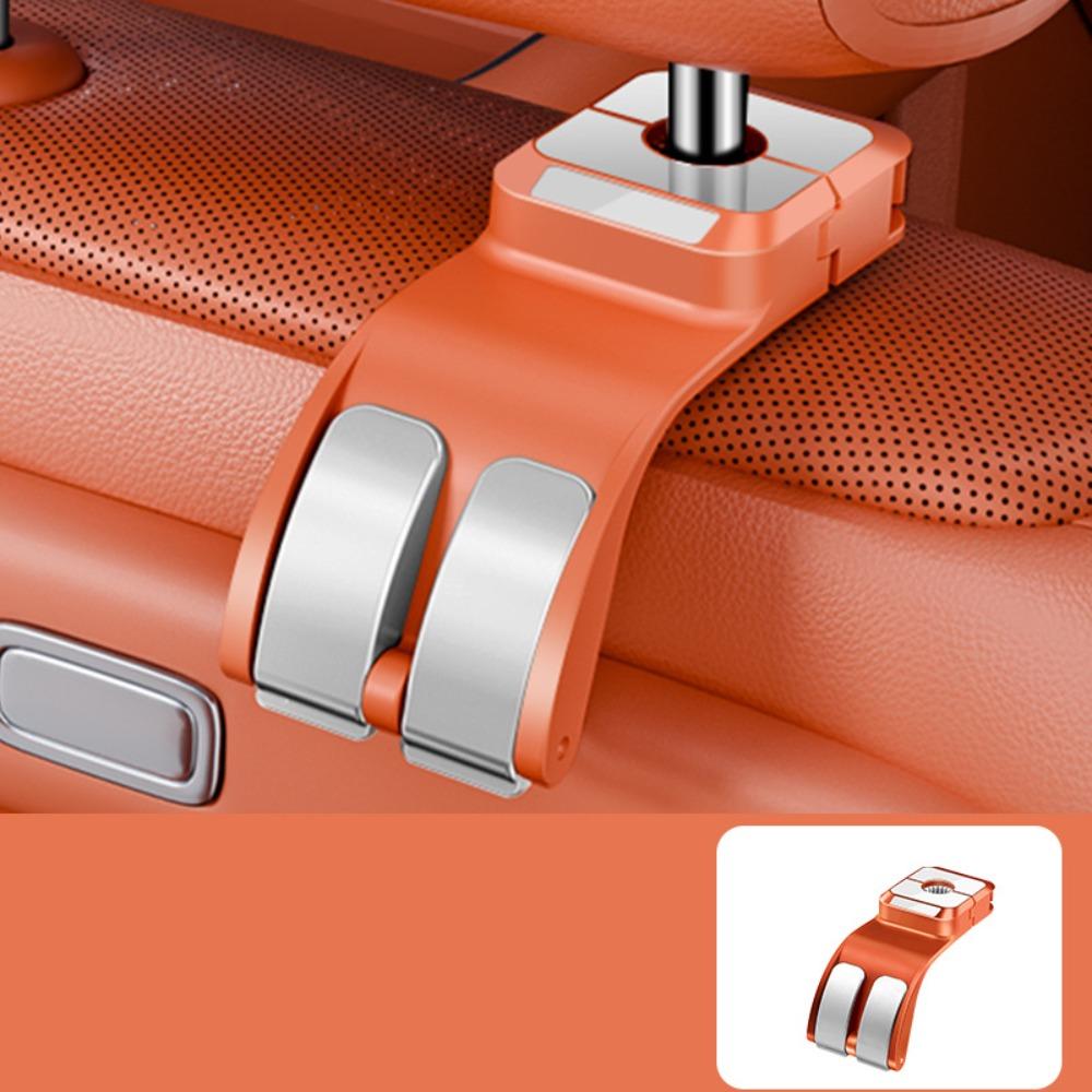 

Double Hooks Car Back Seat Storage Hook Stretchable Auto Fastener Hooks Handbag оранжевый