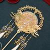 Phoenix Pattern Face Cover Fan Chinese Style Decorative Fan Elegant Bridal Group Fan  Hanfu Party