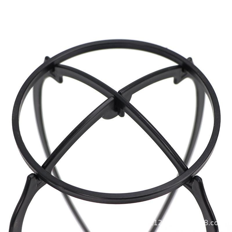 Barber Shop Folding Wig Stand - Plastic Hair Support Tool & Head Cover Holder