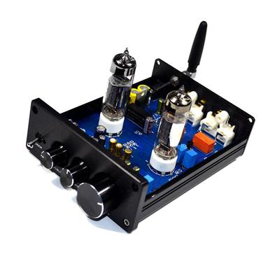 6J5 Vacuum Tube Amplifier Preamplifier BT Preamp AMP with Volumes Treble Bass Tone Adjustment