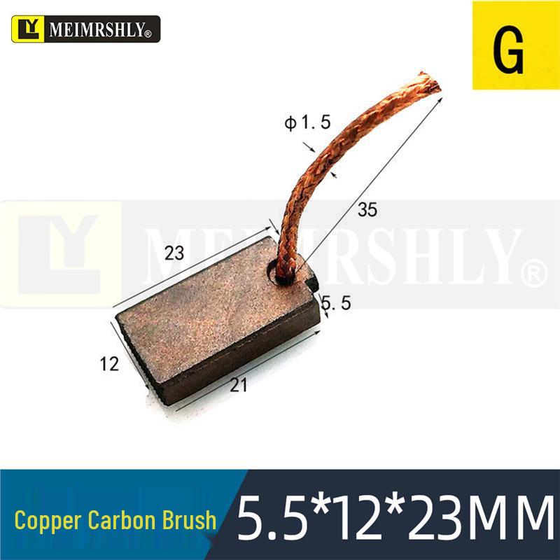 Compatible Carbon Brushes for Valeo, Remy, Jenory, Hanla Alternators - 4.5x6.5x17 mm, High Wear Resistance