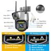 4G/WiFi Network Camera, HD Wireless Surveillance Camera, Outdoor Smart Night Vision Digital Zoom CCTV Camera