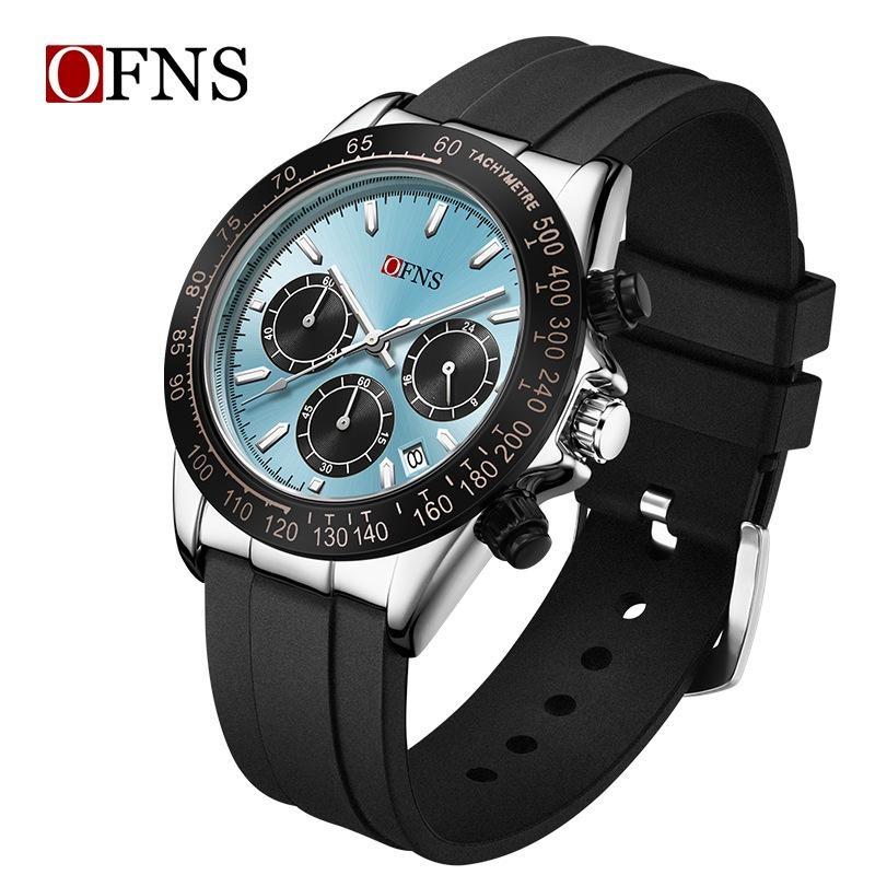 Fashion Men's Quartz Watch Three Eye Six Needle Chronograph Waterproof Night Light Fashion Men's Quartz Watch