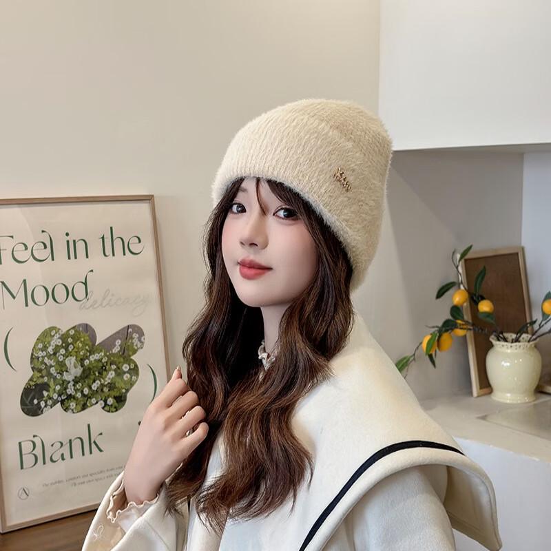 Women s Fashion Plush Knit Winter Hat