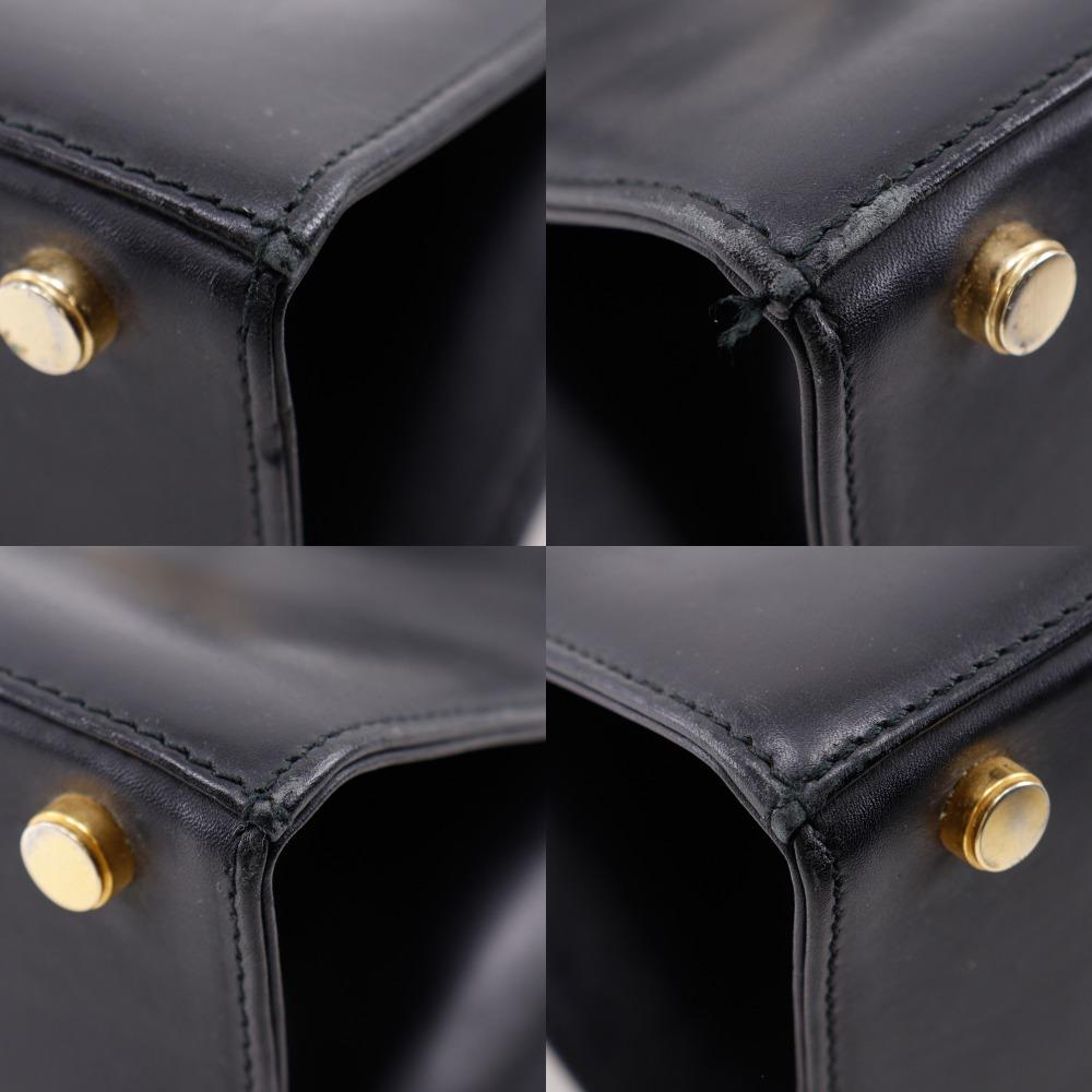 Salvatore Ferragamo Vara ribbon Handbag BA21 4178 2WAYShoulder black Calfskin Women Used