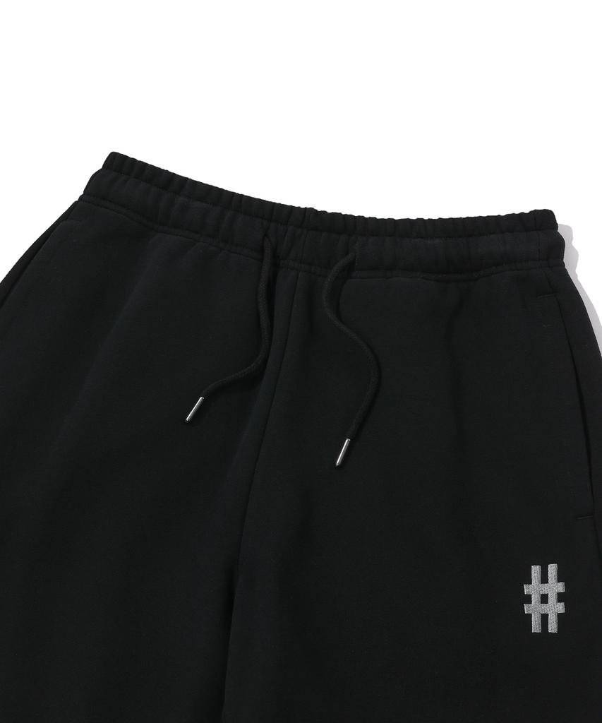 BEENTRILL Women'S Essentials Hashtag Logo Fleece-Lined Sweatpants (Black)