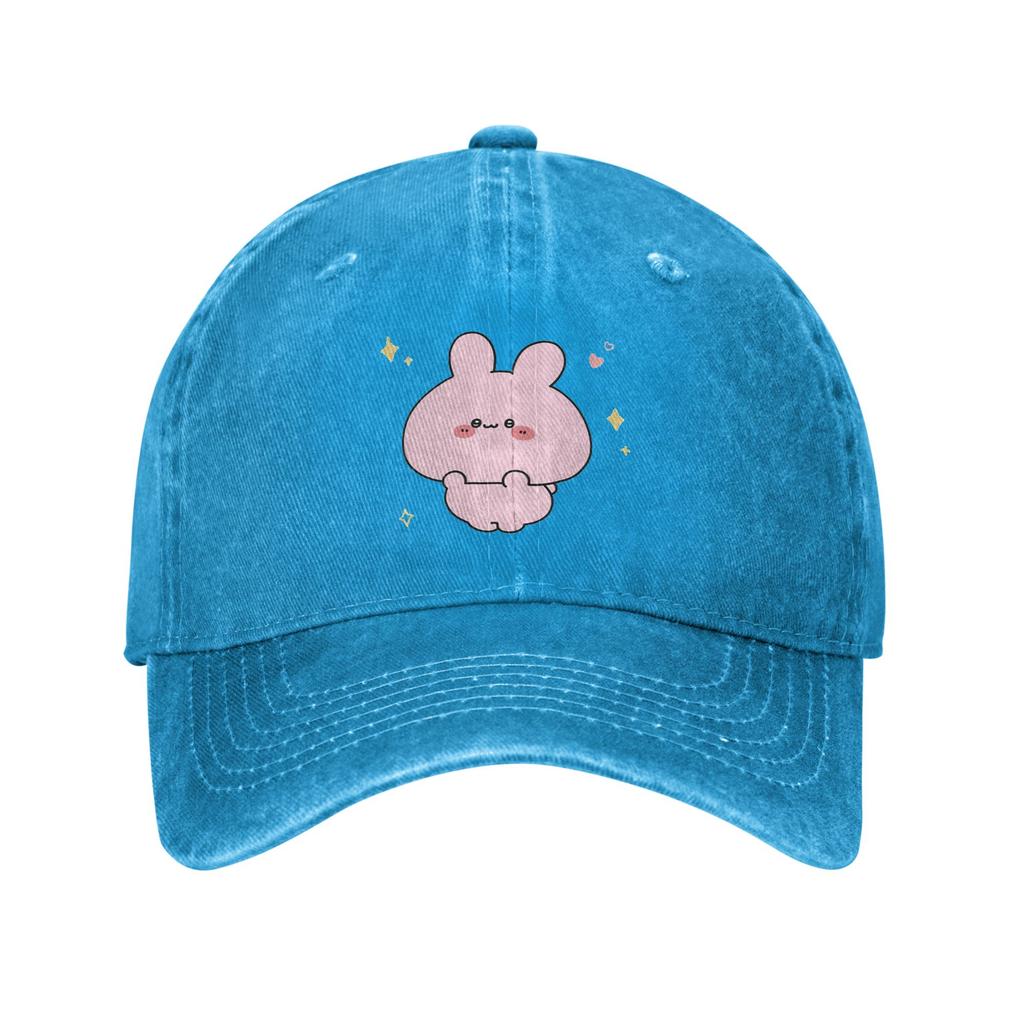 Asamimichaan Cute Asamimi Denim Cap Casual Baseball Caps Adjustable Hat Summer Unisex Baseball Hats