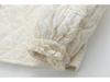 Women's Retro Lace Trim Jacquard Long Sleeve Quilted Shirt - Winter 2025 Edition