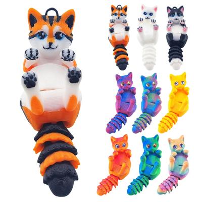 3D Printed Cute Full Body Joint Movable Keychain Pendant Decoration