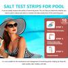 Pool Salt Test Strips Swimming Pool Saltwater Detection Strips Multi-Purpose Water Testing Supplies For Water Hot Tub Spa
