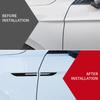 AABKW1 2 Stück Epoxid-Aufkleber Auto Kotflügel Seitenflügel Emblem Abzeichen Aufkleber Für Porsche Panamera Macan Boxster Cayman Cayenne 911 718 Zubehör