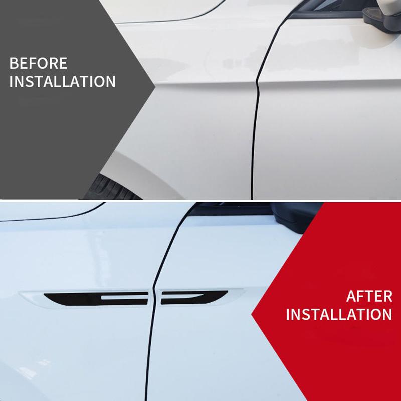 AABKW1 2 Stück Epoxid-Aufkleber Auto Kotflügel Seitenflügel Emblem Abzeichen Aufkleber Für Porsche Panamera Macan Boxster Cayman Cayenne 911 718 Zubehör