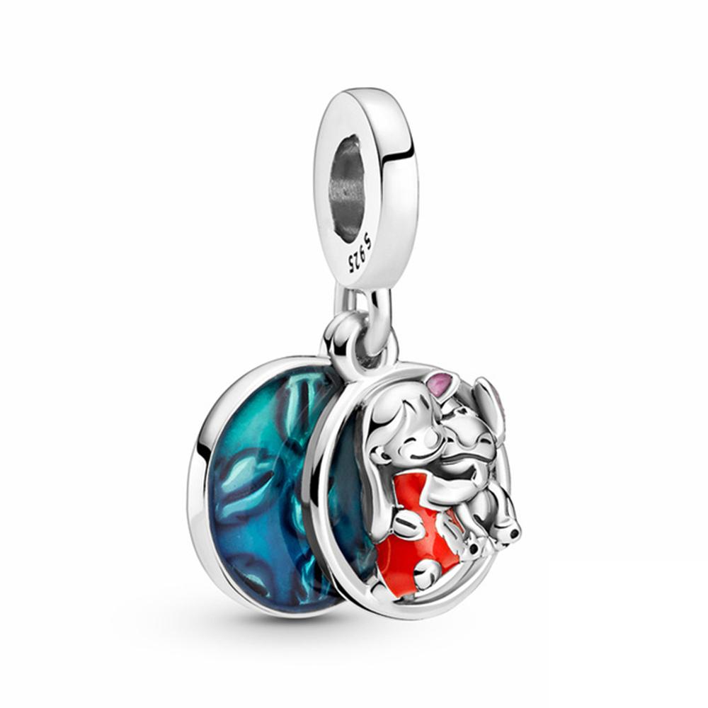 New Miniso Dumbo Stitch Alice Vinnie Mickey Charm Pendant Charms Dangle Fit Copper Original Bracelet Diy Bead Trinket