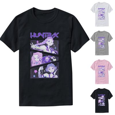 Fashion Round Neck Raglan Short Sleeve Workwear Printed Tops Ladies Summer Tops