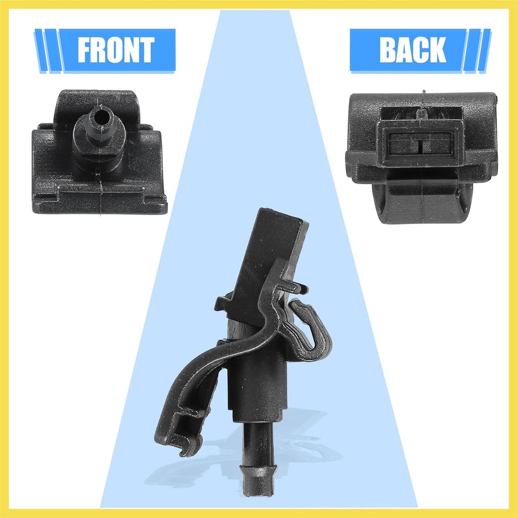 Windshield Washer Nozzle Windshield Sprayer Nozzle Fit for Ford for Mustang 2017 No.FR3Z17603AA - Pack of 2 Black Benefit