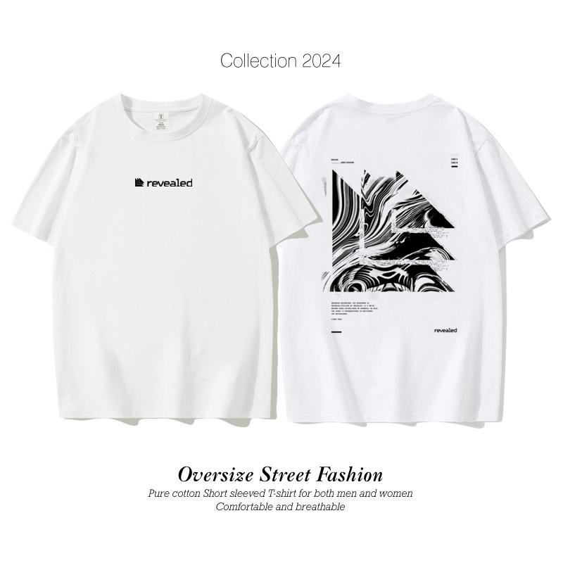 Hardwell Revealed Top 100 Dj Short-sleeved Cotton T-shirt Men's Oversize Loose Top Summer Women's Electronic Music Festival Top